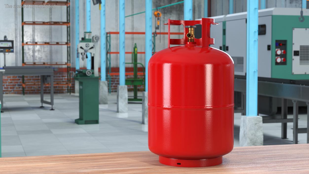 3D model Propane Gas Cylinder