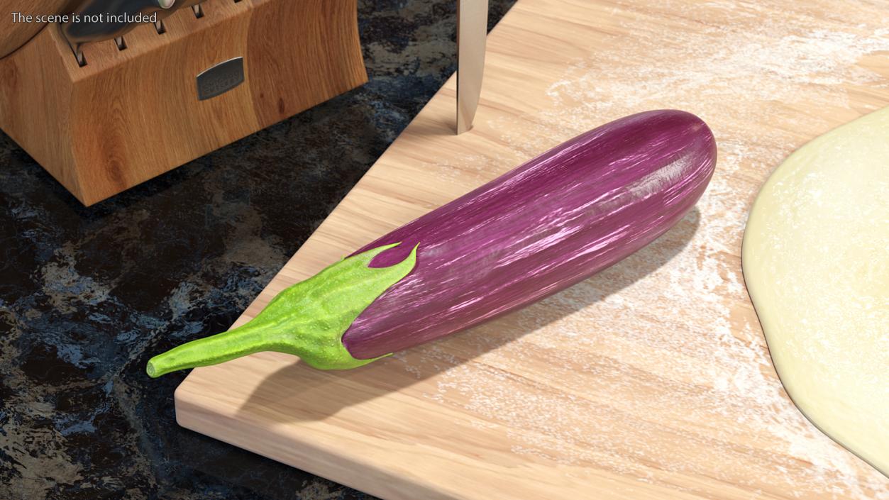 3D model Striped Graffiti Eggplant