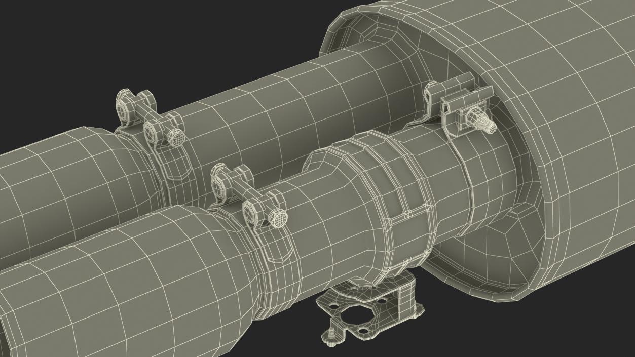 Car Exhaust Muffler 3D model