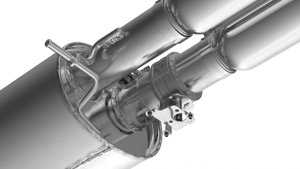 Car Exhaust Muffler 3D model