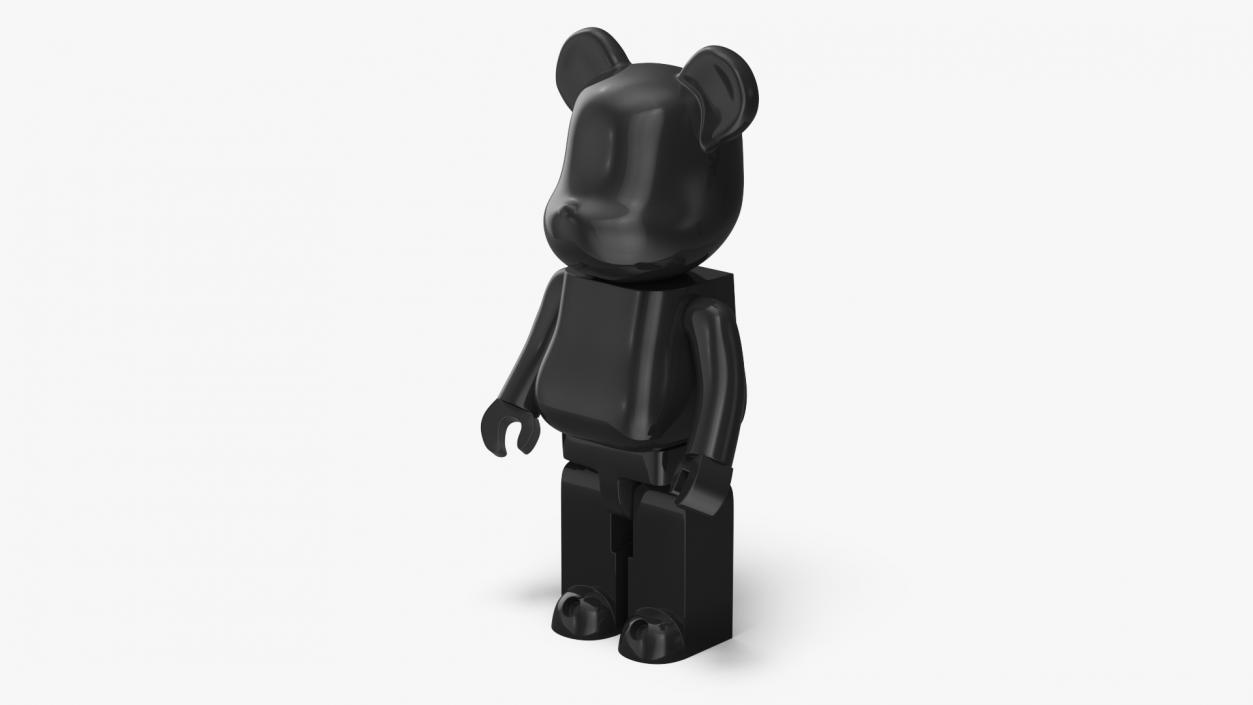 Collectible Figure Bearbrick Black for 3D Print 2 3D model