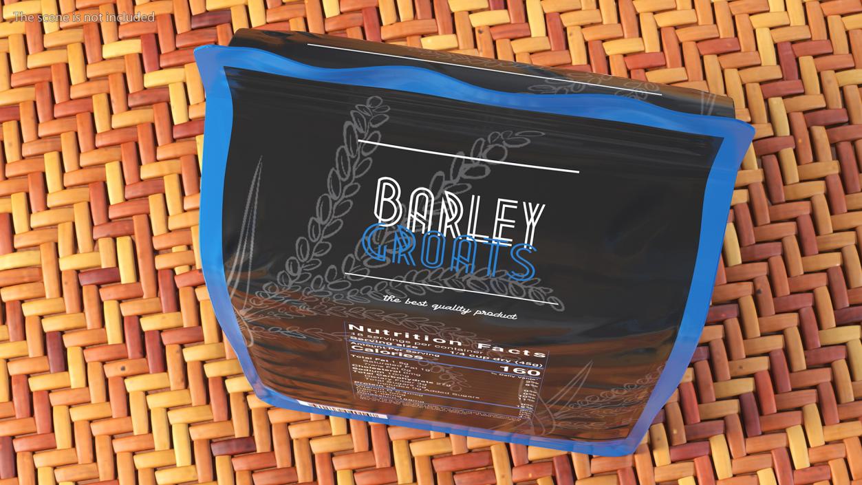 3D Barley Groats Package