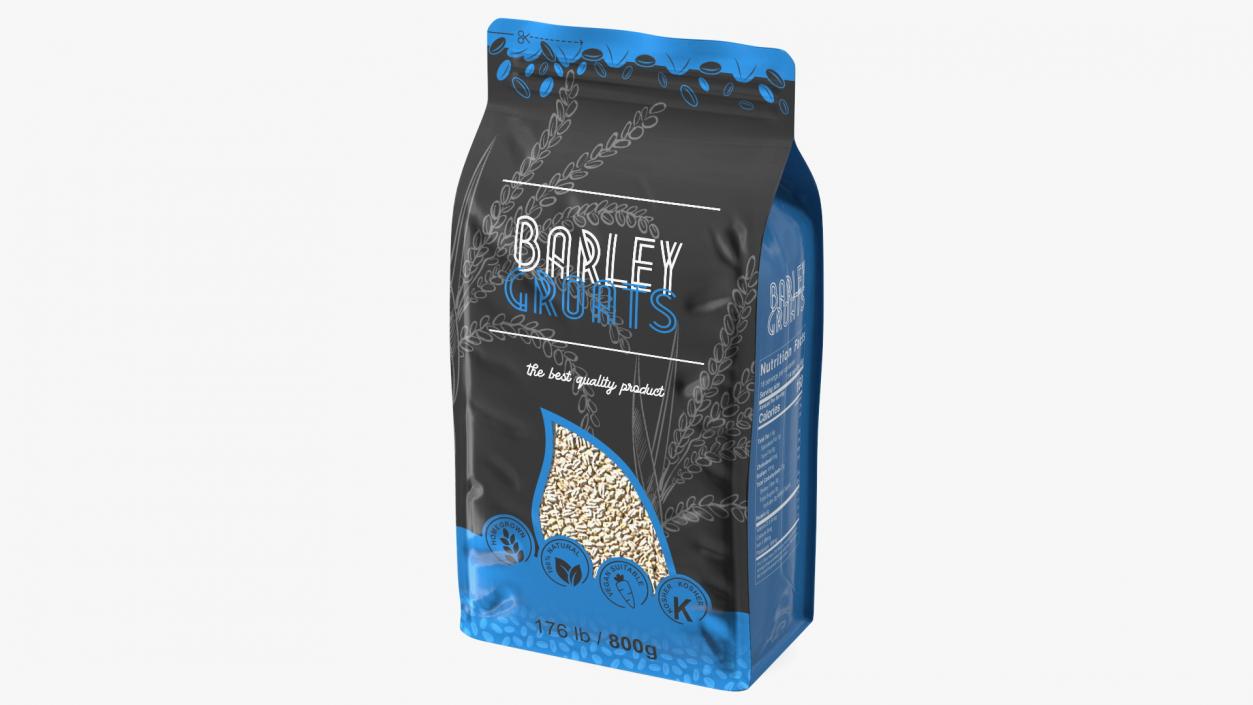 3D Barley Groats Package