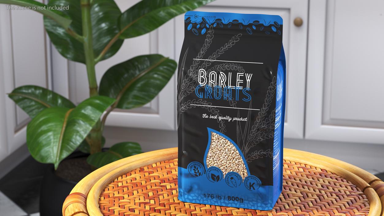 3D Barley Groats Package