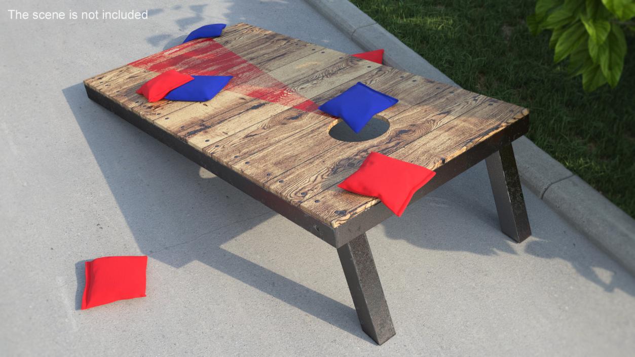 Cornhole Bean Bag Toss Yard Game 3D