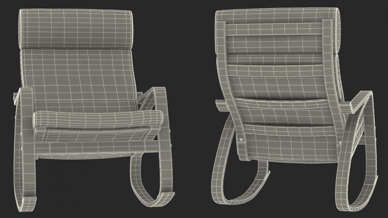 3D model Rocking Chairs Collection