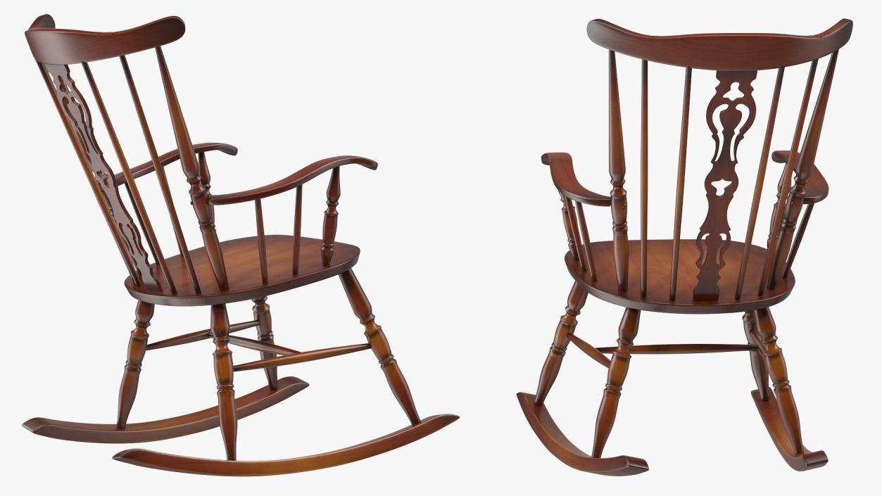 3D model Rocking Chairs Collection