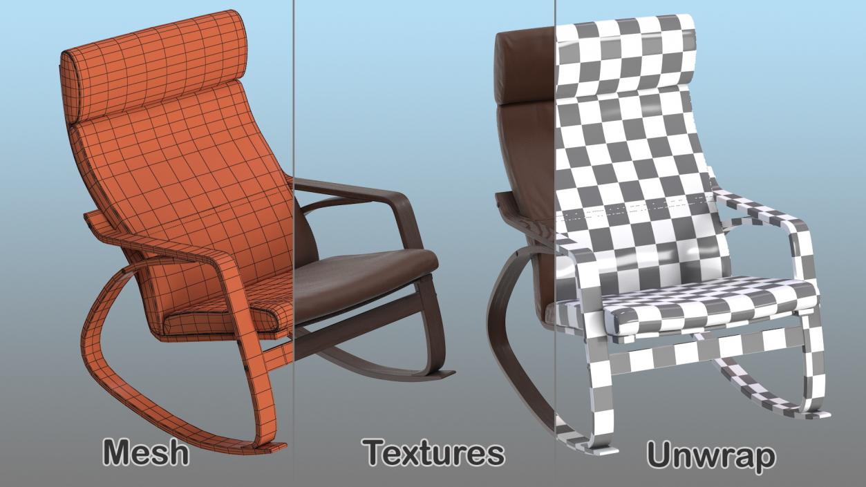 3D model Rocking Chairs Collection