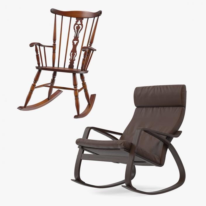 3D model Rocking Chairs Collection