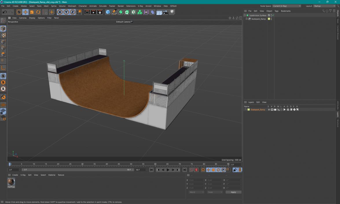 Skatepark Ramp 3D model