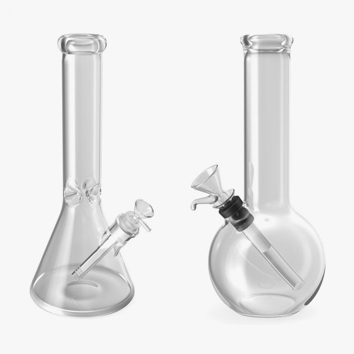 Glass Bongs Collection 3D