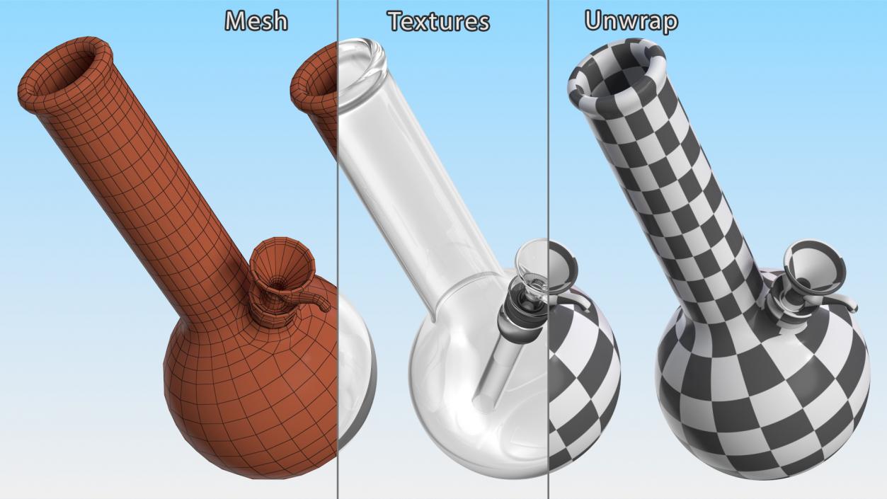 Glass Bongs Collection 3D