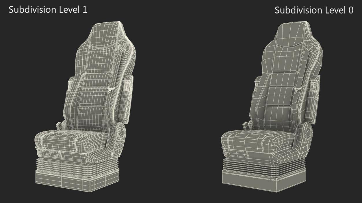 3D model Bus Driver Seat