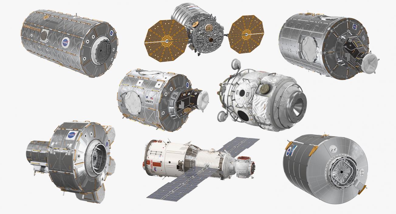 ISS Modules Collection 6 3D model