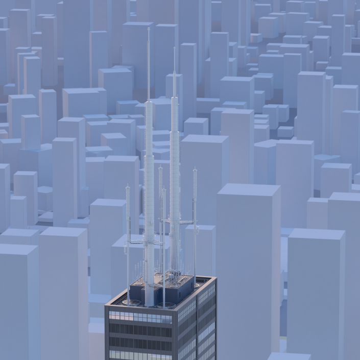 Skyscraper Roof Top 3D model