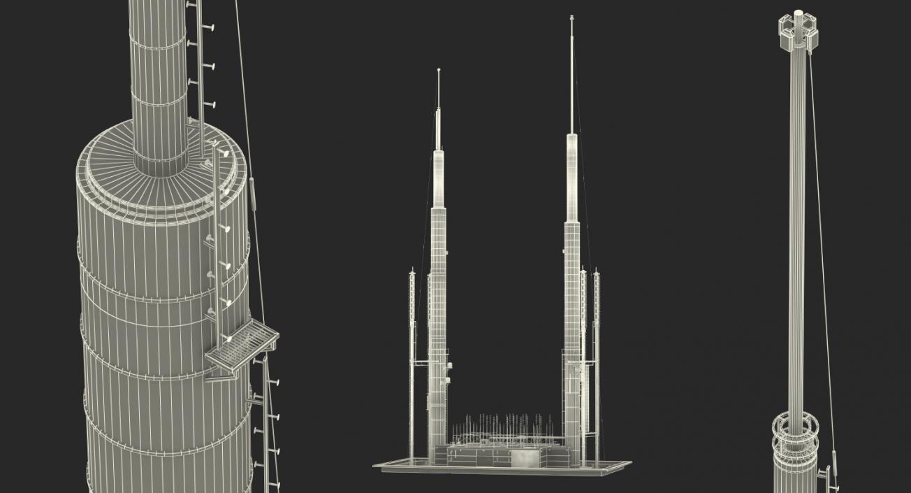 Skyscraper Roof Top 3D model