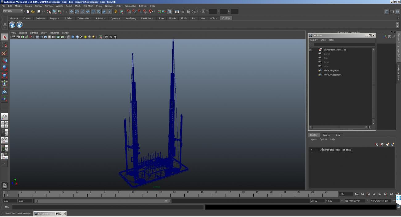 Skyscraper Roof Top 3D model