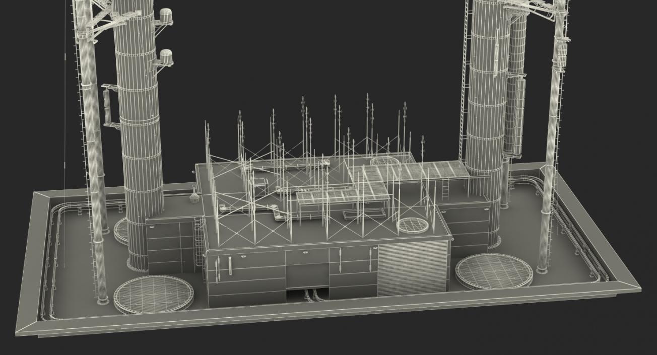 Skyscraper Roof Top 3D model