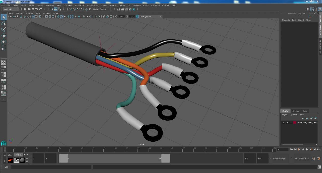 3D 6 Cores Electric Wire