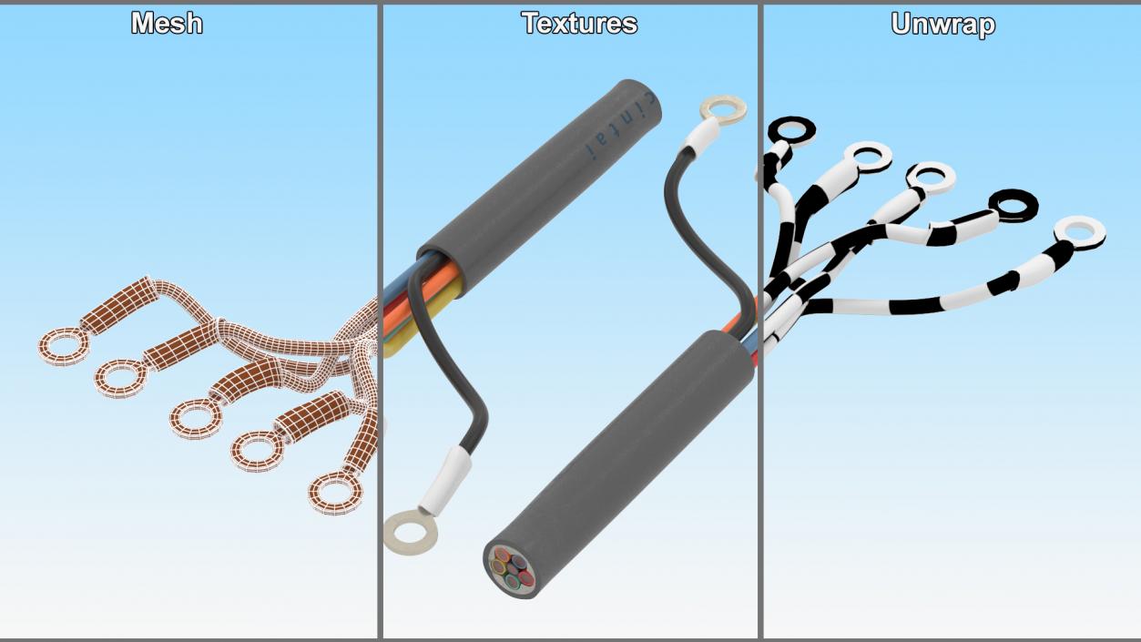 3D 6 Cores Electric Wire