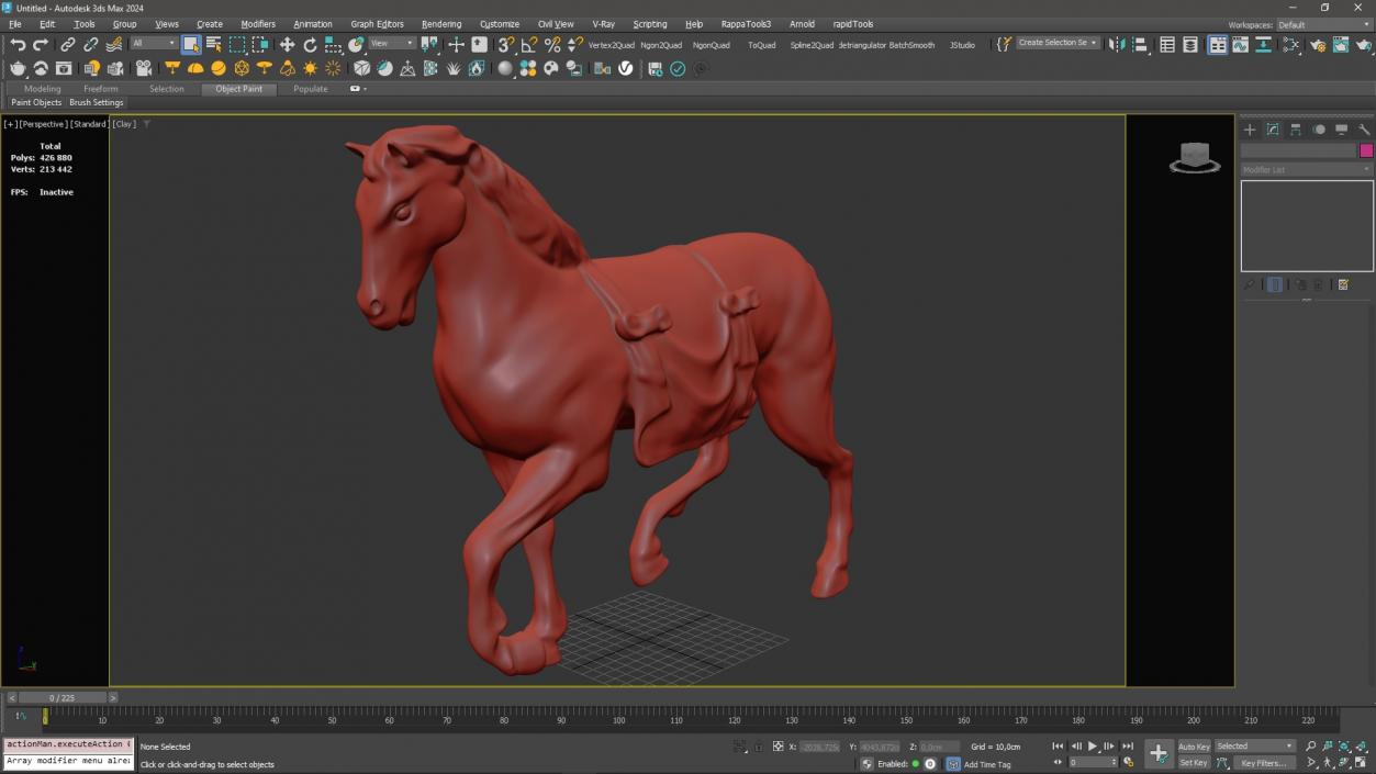 3D model Horse Statue for 3D Print