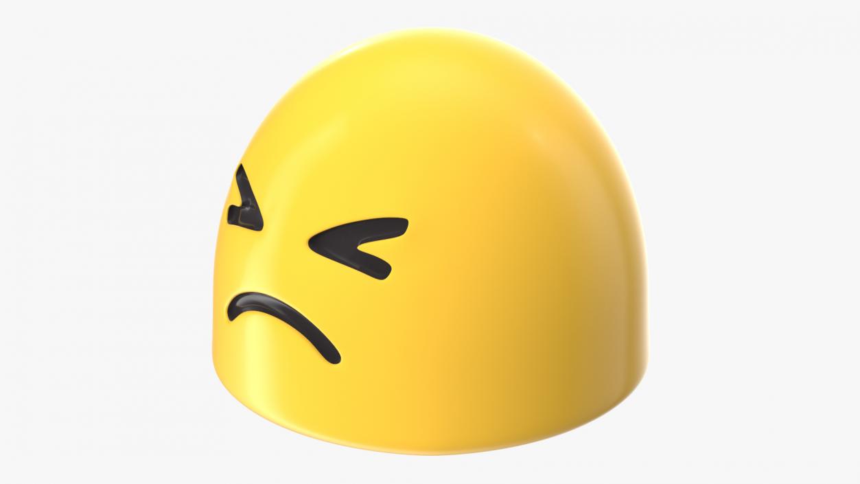 3D model Persevering Face Android Emoji