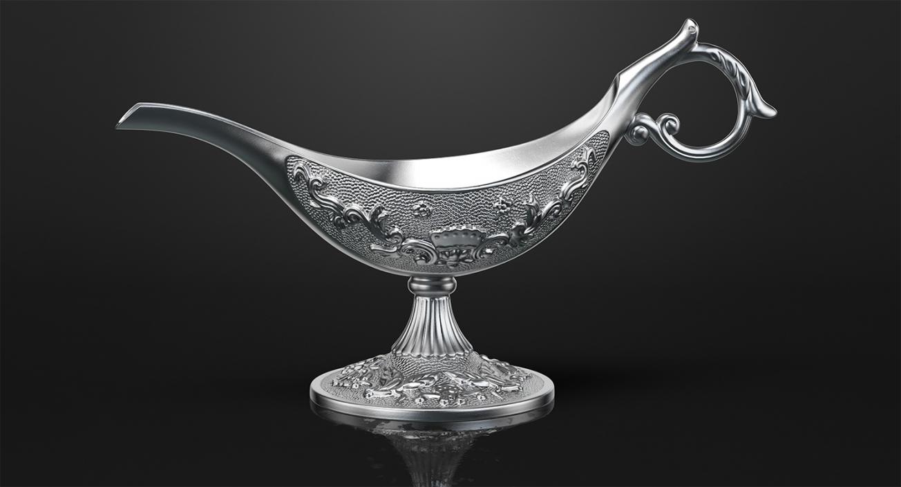 3D model Silver Oil Lamp