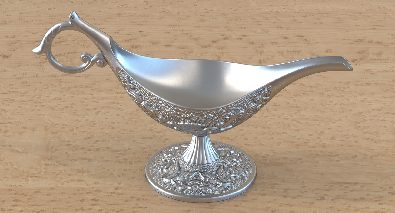 3D model Silver Oil Lamp