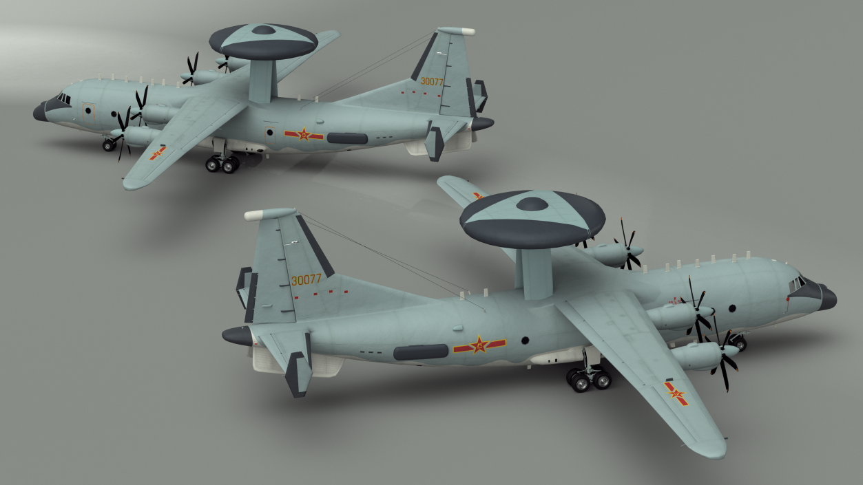 3D model Shaanxi KJ-500 Rigged for Maya