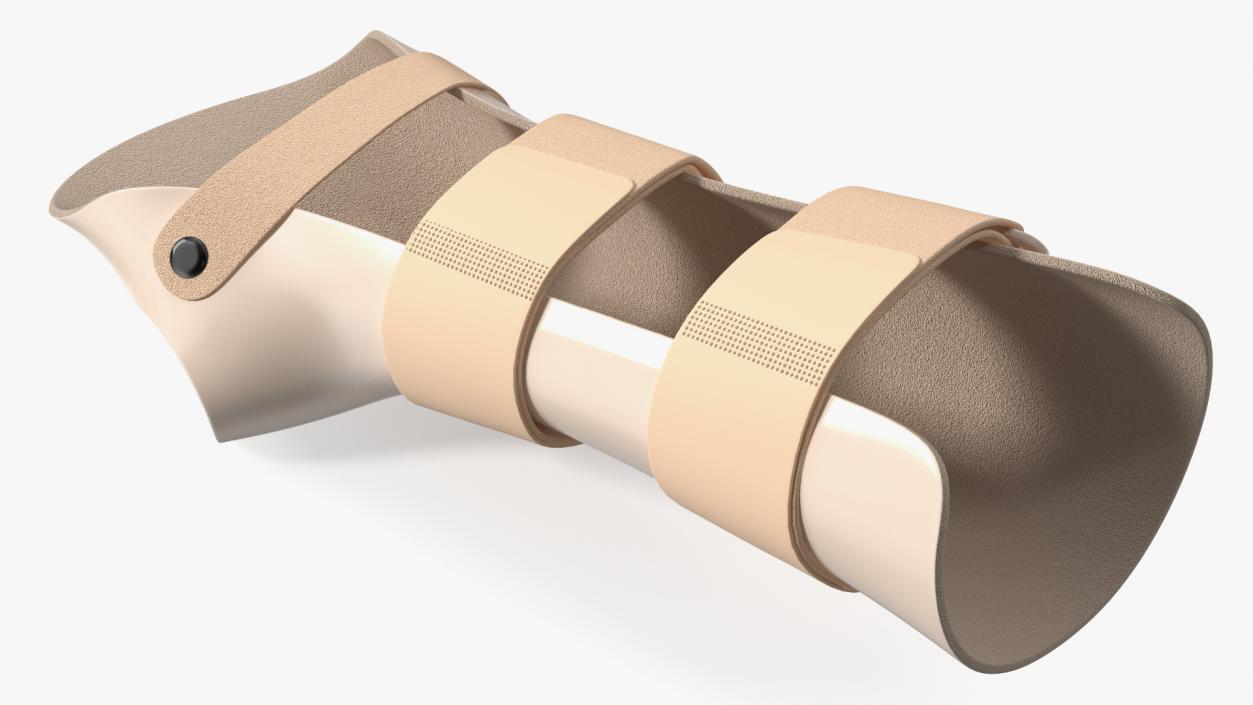 3D model Medical Hand Splint Beige