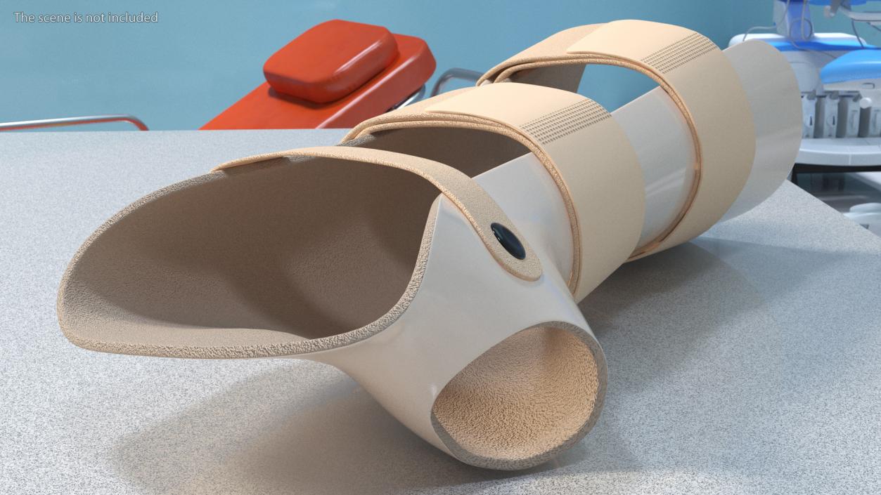 3D model Medical Hand Splint Beige