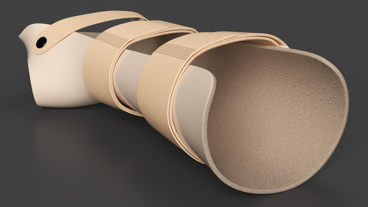 3D model Medical Hand Splint Beige