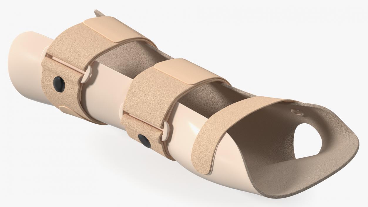 3D model Medical Hand Splint Beige