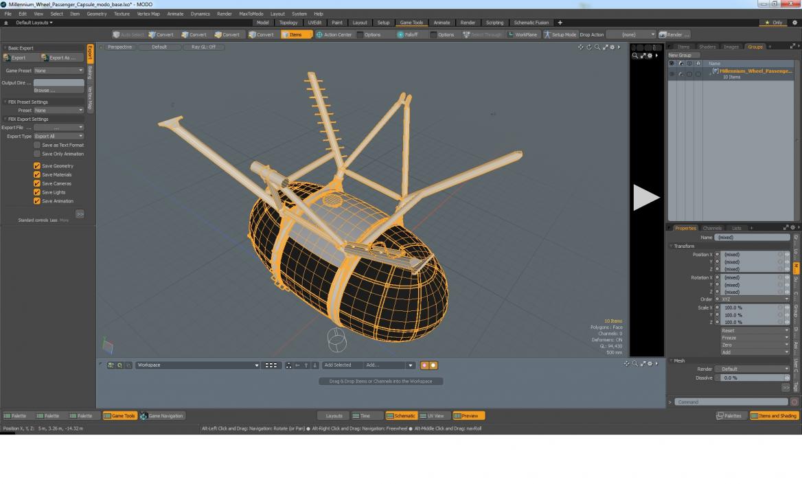 Millennium Wheel Passenger Capsule 3D model