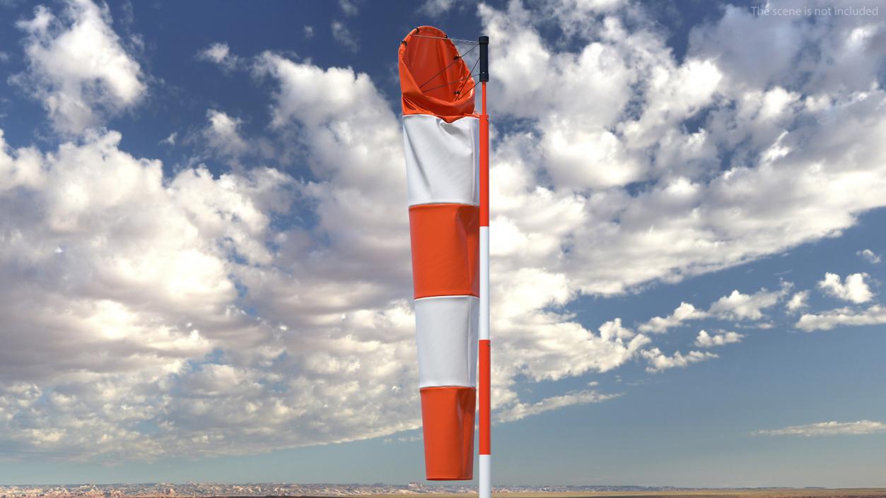 Striped Wind Cone Calm 3D