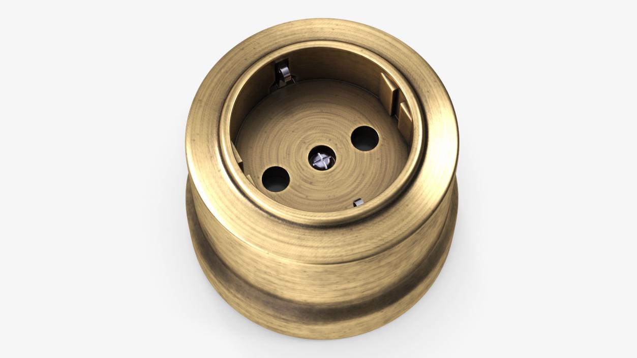 Retro Brass Sockets 3D model