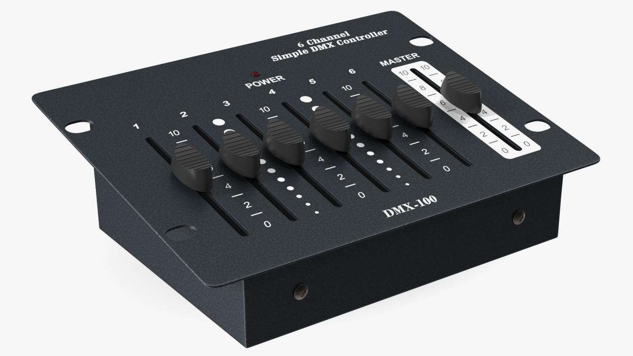 3D Six Channel Simple Dmx-10 Controller