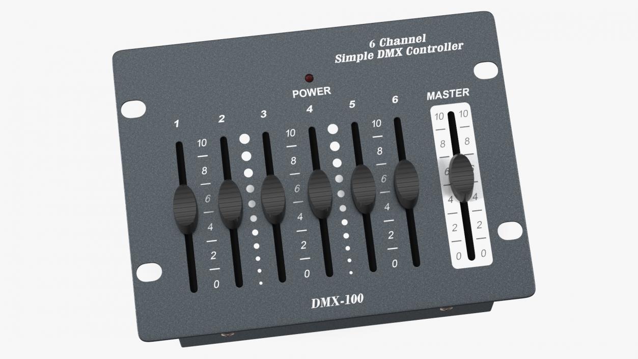 3D Six Channel Simple Dmx-10 Controller