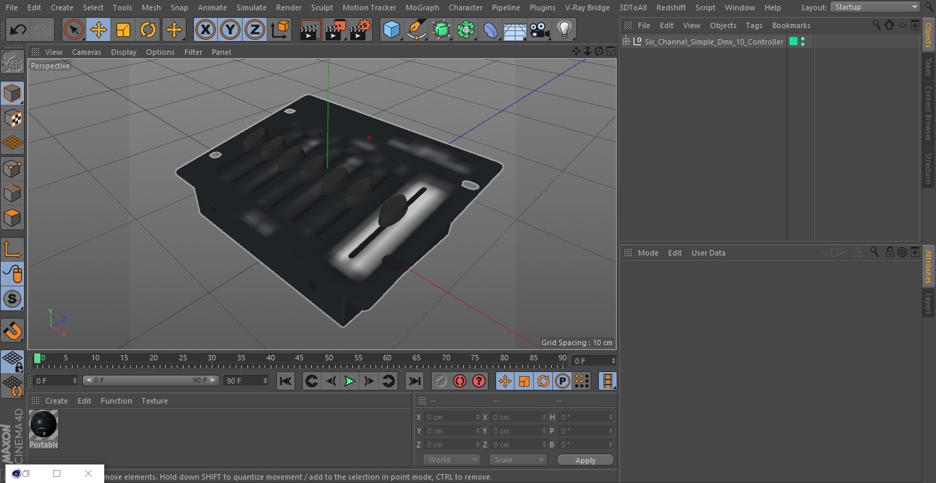 3D Six Channel Simple Dmx-10 Controller