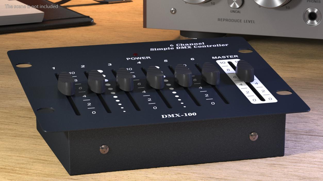 3D Six Channel Simple Dmx-10 Controller