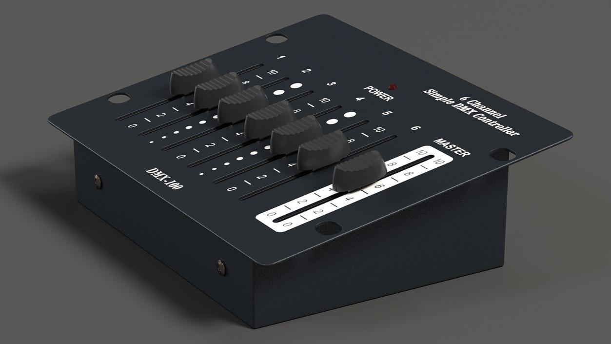 3D Six Channel Simple Dmx-10 Controller