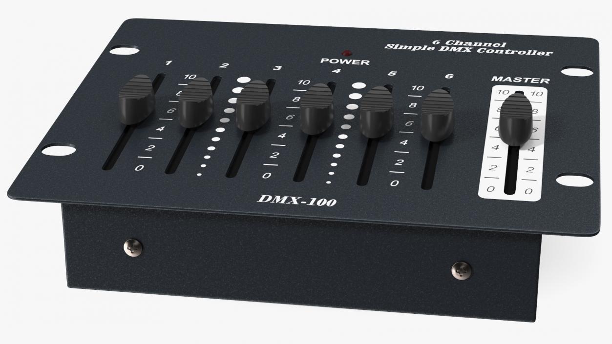 3D Six Channel Simple Dmx-10 Controller