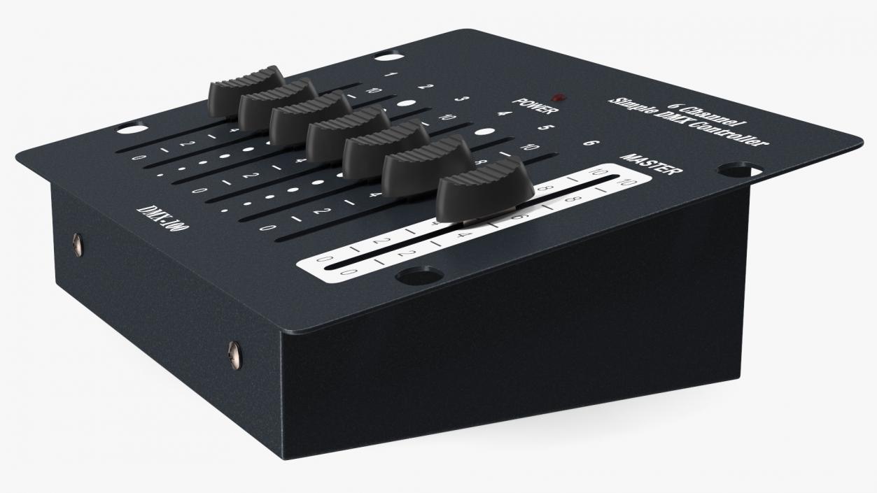 3D Six Channel Simple Dmx-10 Controller