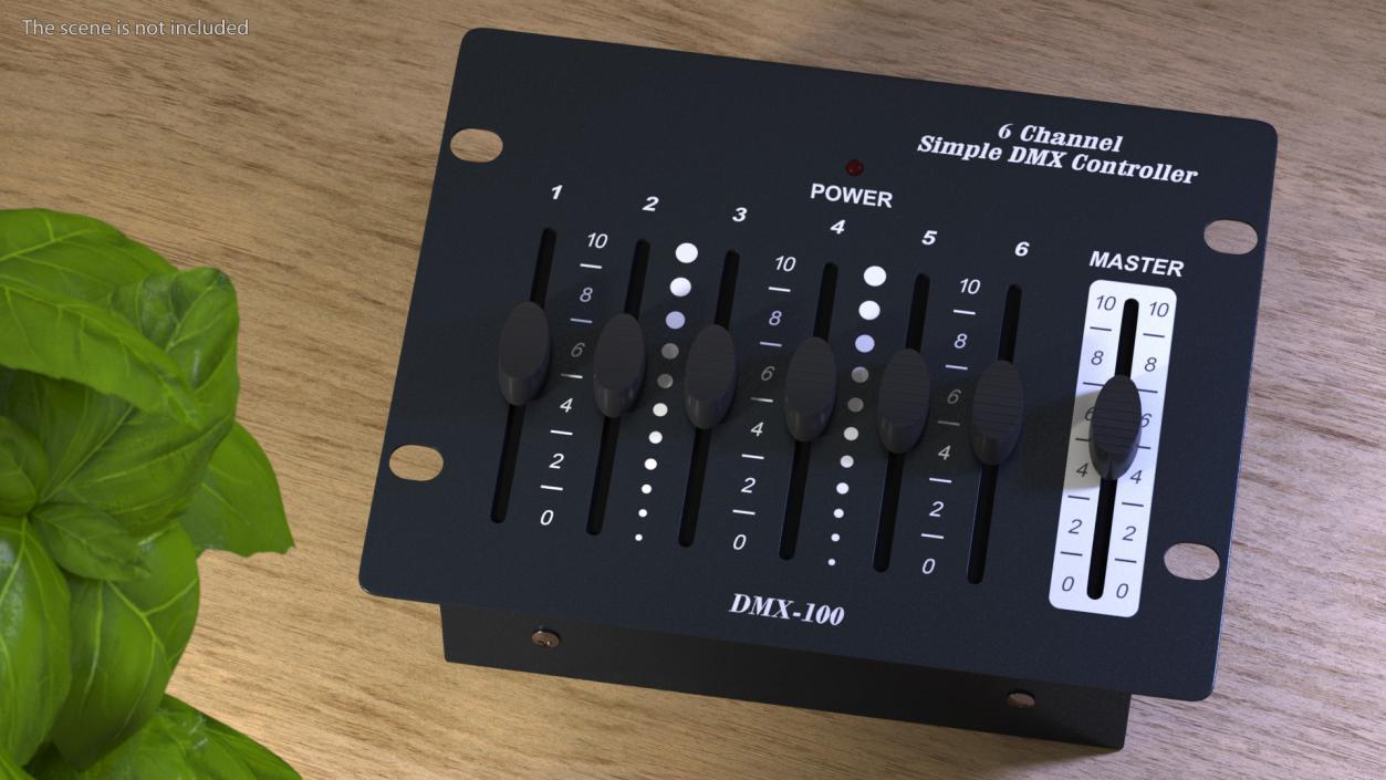 3D Six Channel Simple Dmx-10 Controller