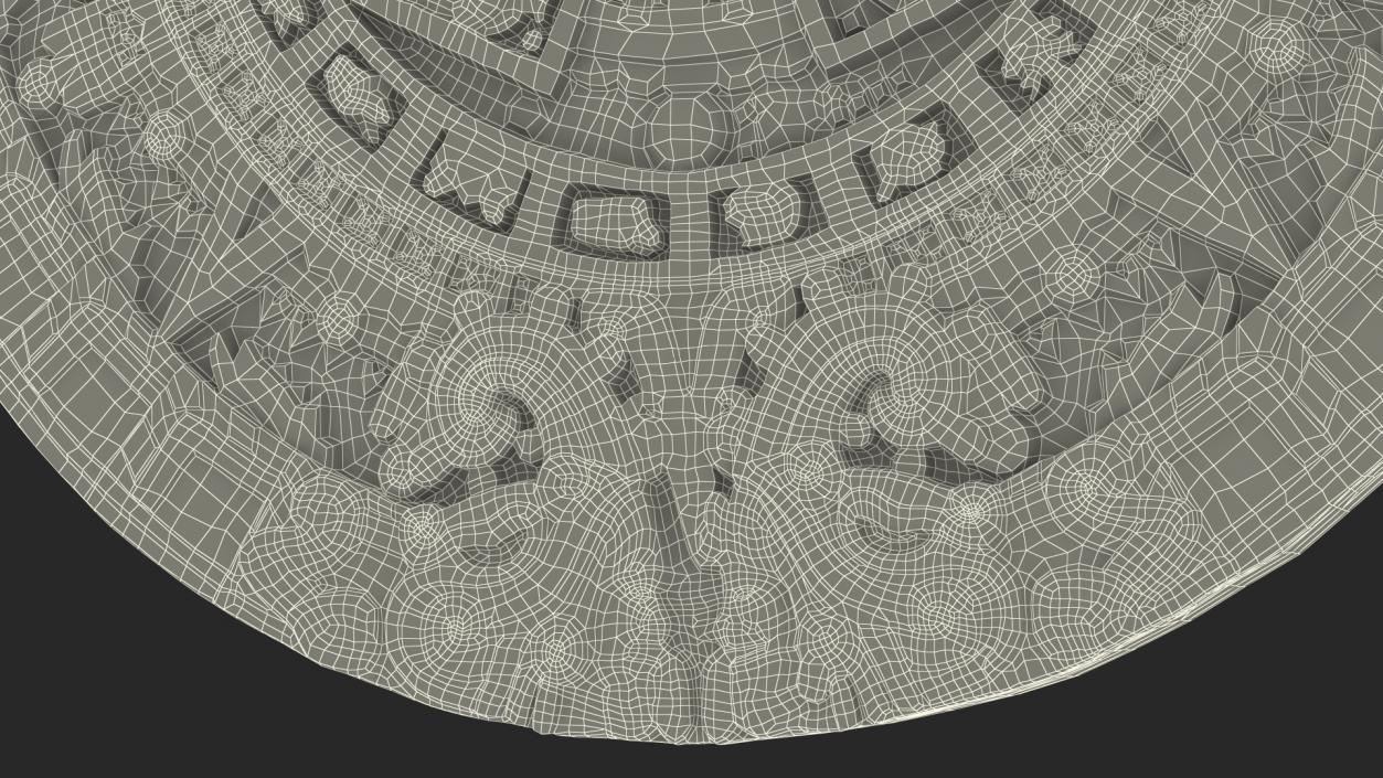 3D model Maya Calendar Metall