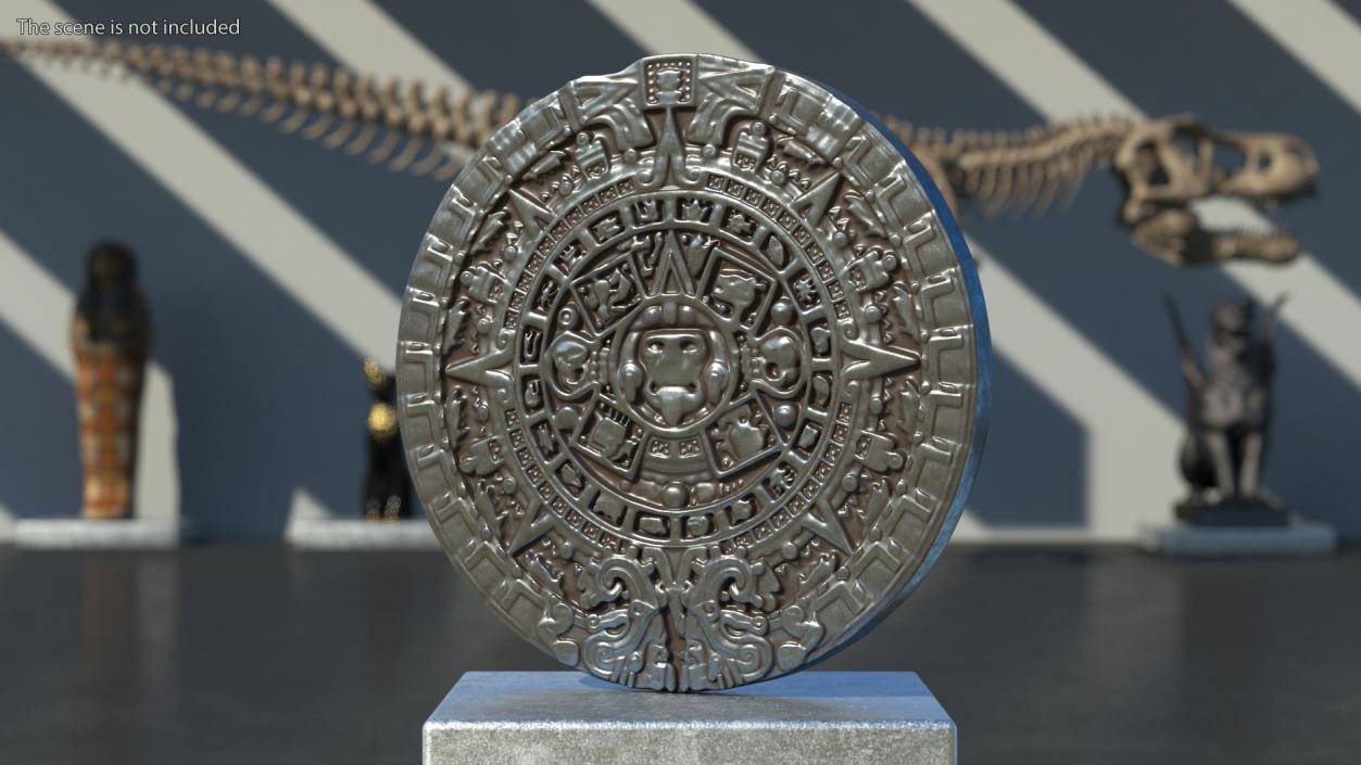 3D model Maya Calendar Metall