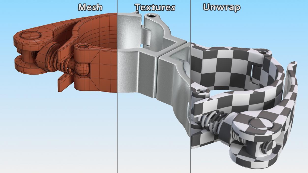 3D Dual Swivel Quick Release Clamp