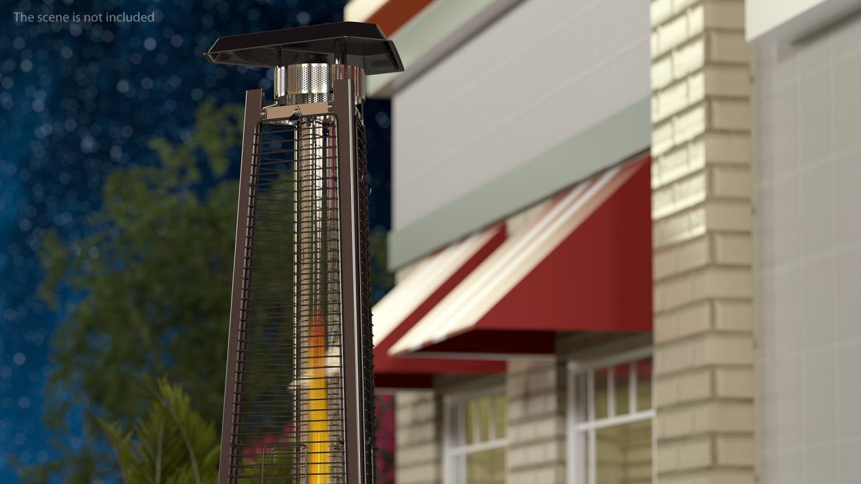 Pyramid Carillon Patio Heater On 3D