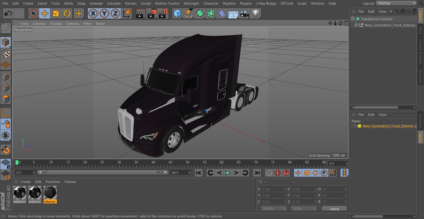 New Generation Truck Exterior Only 3D model