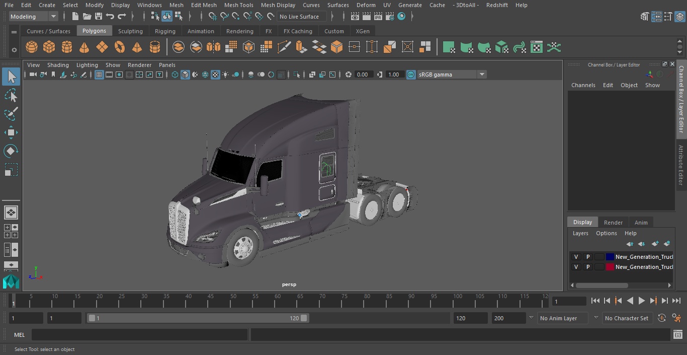 New Generation Truck Exterior Only 3D model